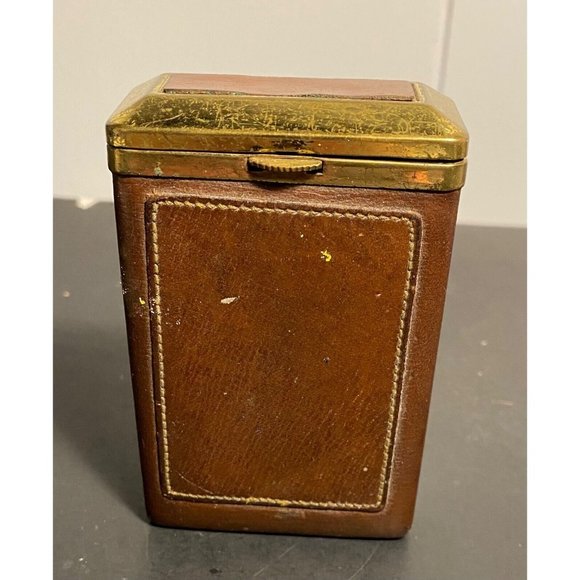 Vintage Rolfs Brown Leather Cigarette Case Holder  MCM - Picture 1 of 6